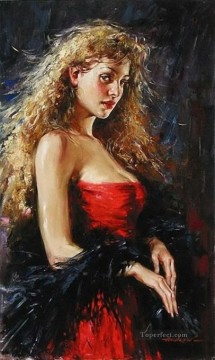 Pretty Woman AA 02 Impressionist Oil Paintings
